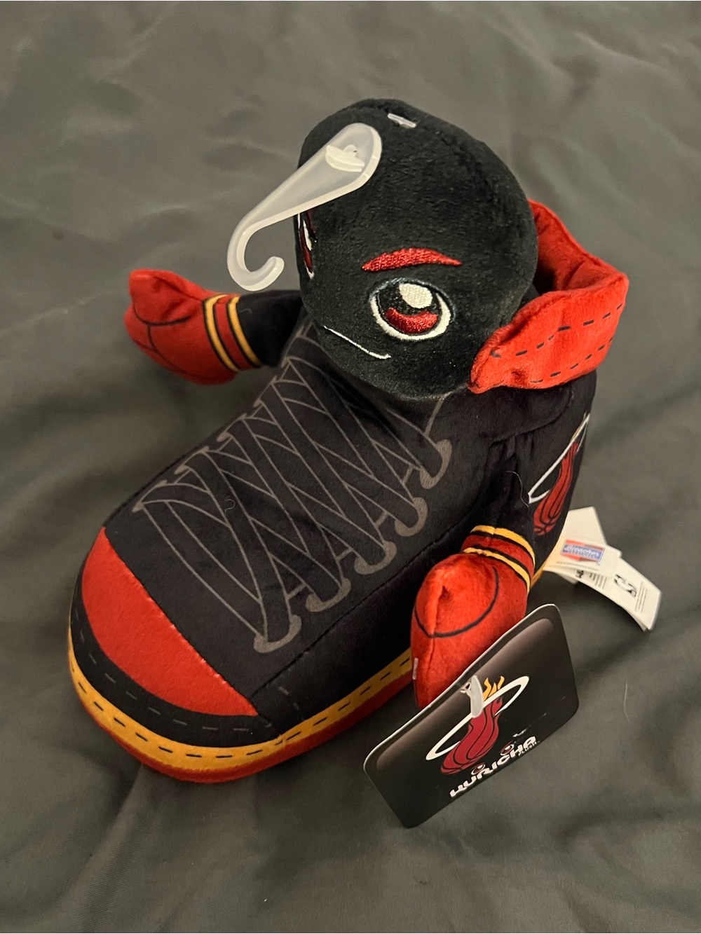 Miami Heat Plush Sneaker Toy - Black & Red